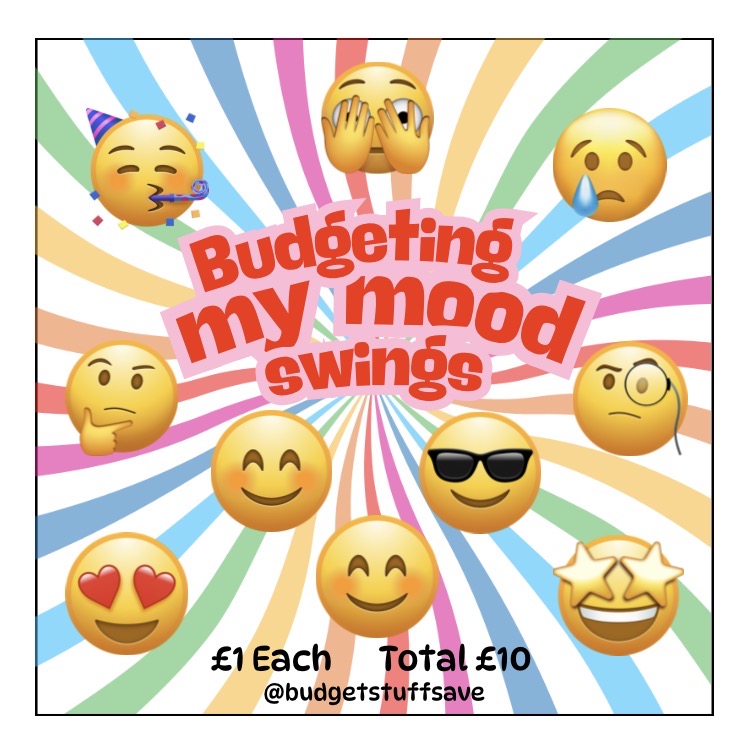 Budgeting my mood swings mini tracker