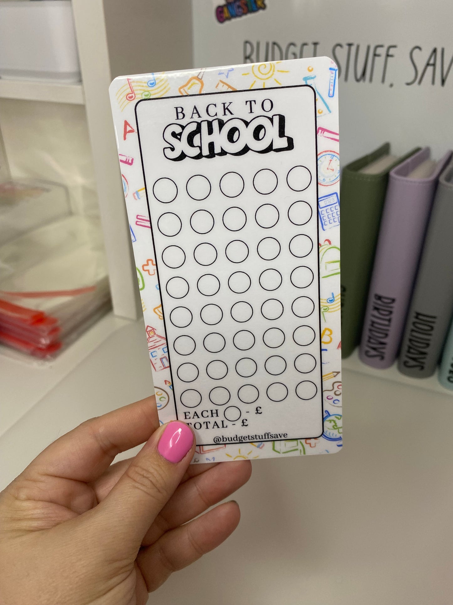 Back to School Tracker and Vellum Wallet, Cash Stuffing