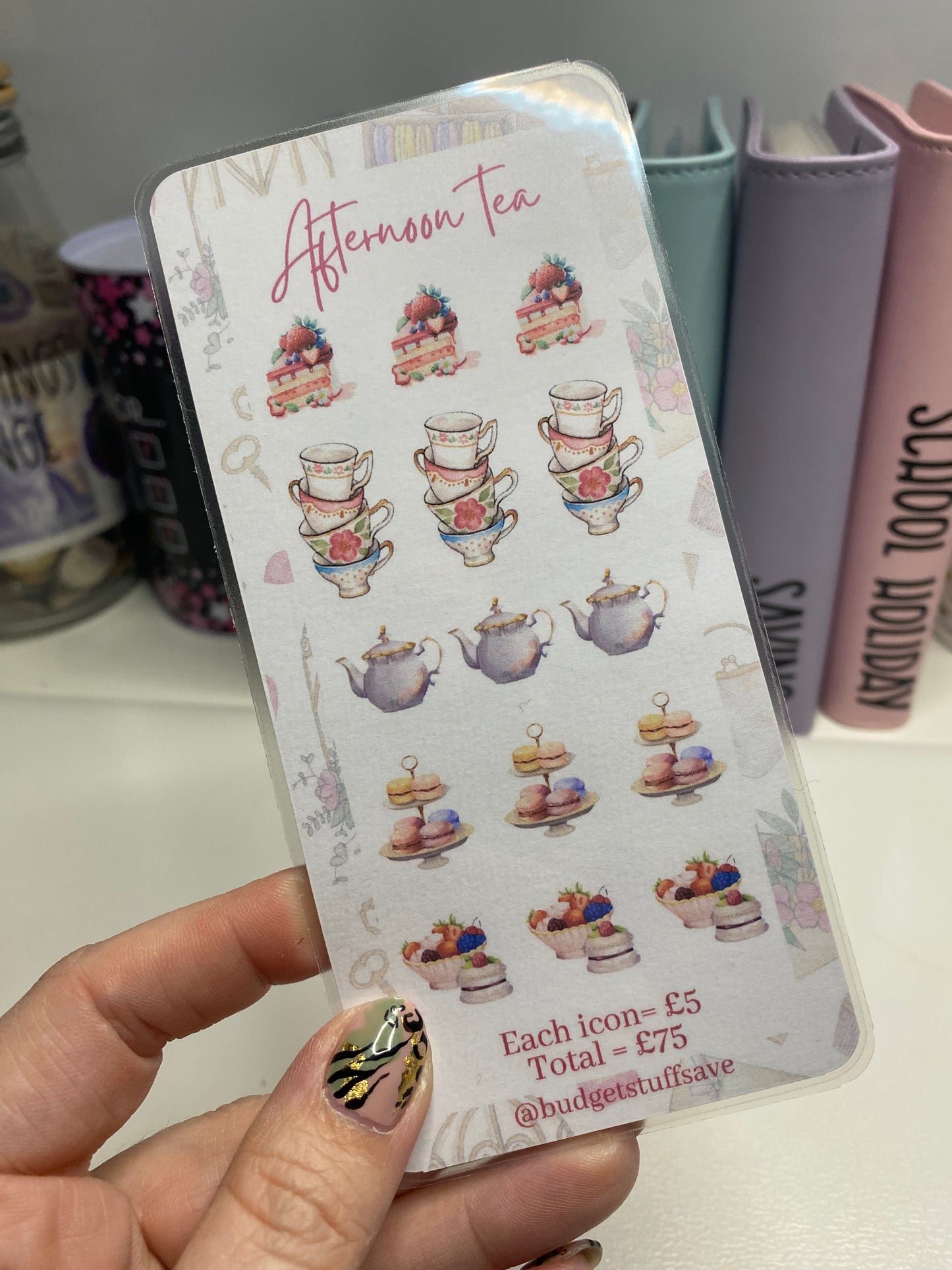 Afternoon Tea Vellum Wallet and Matching Tracker