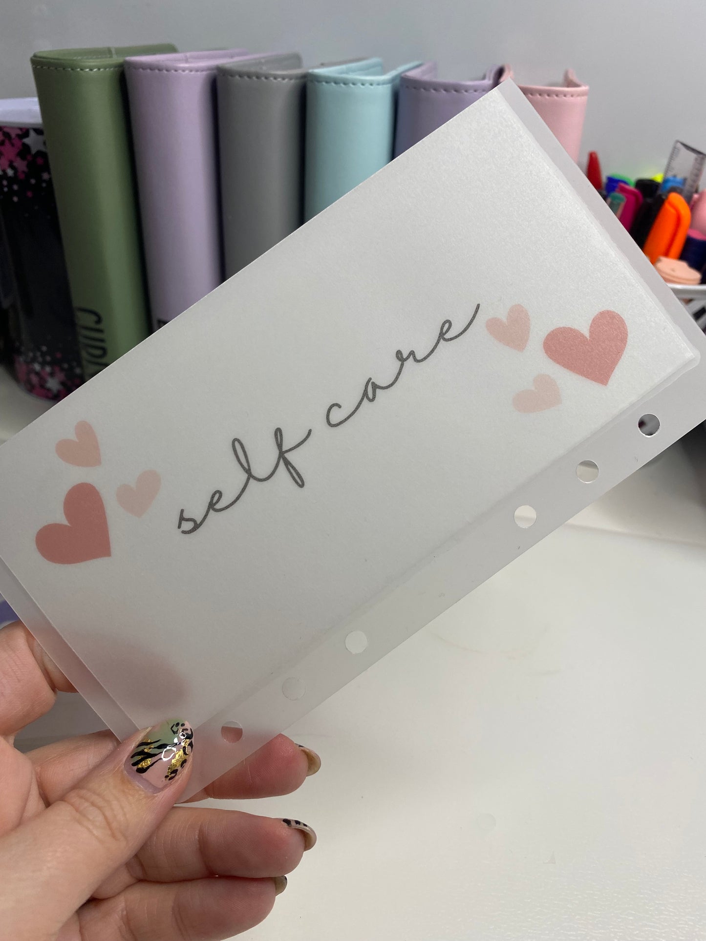 Self Care Vellum Wallet, Cash Stuffing