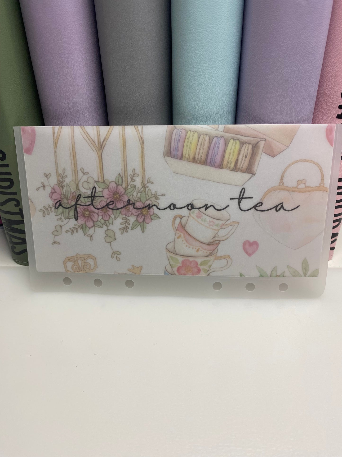 Afternoon Tea Vellum Wallet and Matching Tracker