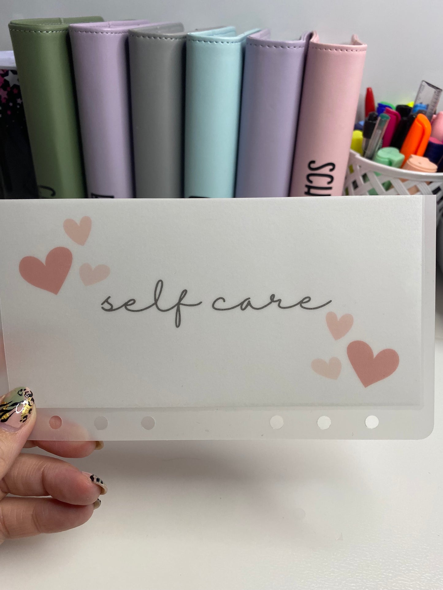 Self Care Vellum Wallet, Cash Stuffing