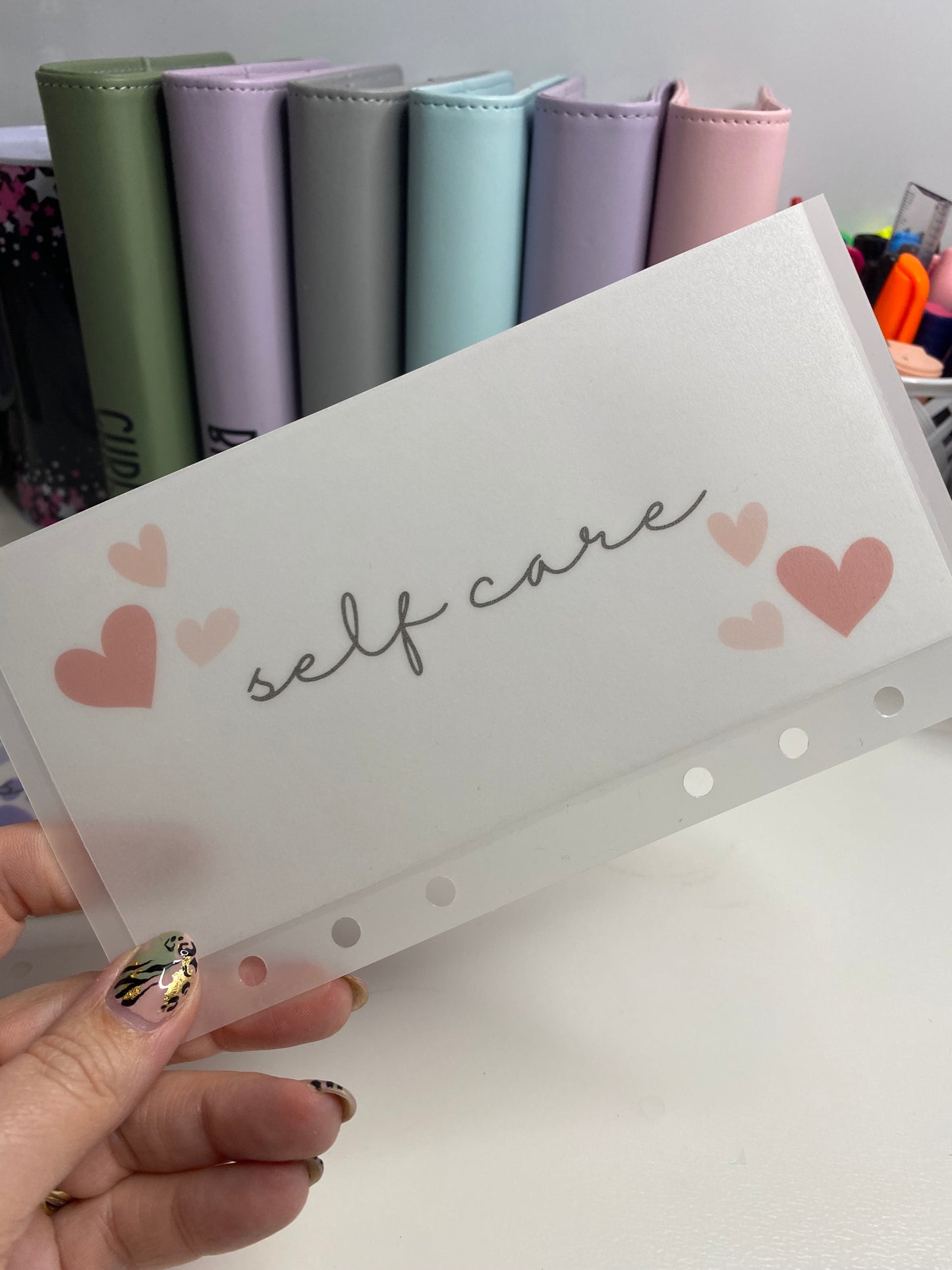 Self Care Vellum Wallet, Cash Stuffing