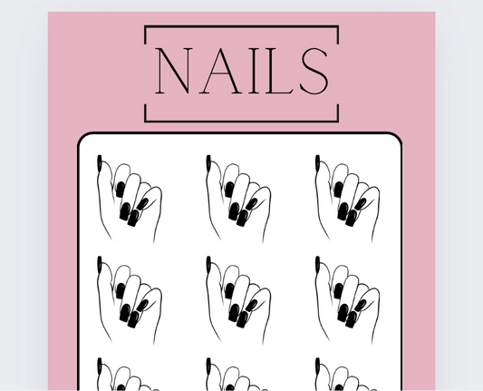 Nails Savings Tracker, Cash Stuffing, Budgeting