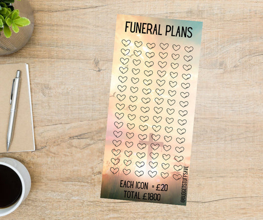 Funeral Savings Tracker, Cash Stuffing