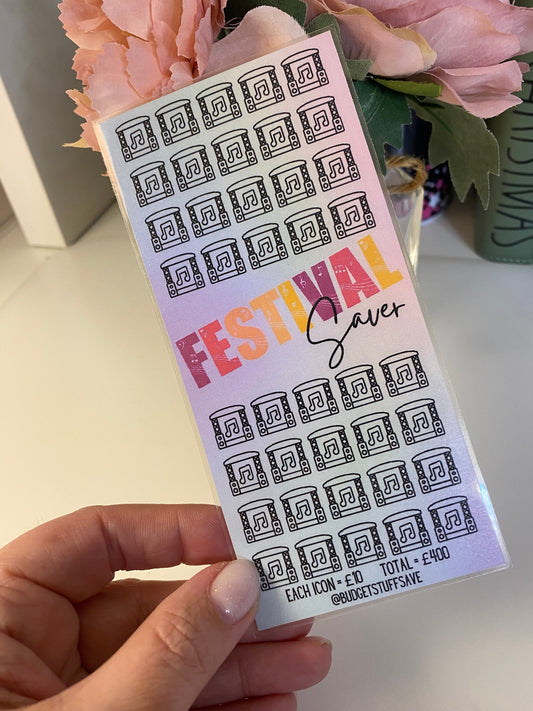 Festival Savings Tracker, Cash Stuffing, Budgeting, Organise, Money, Event, Festival, Music