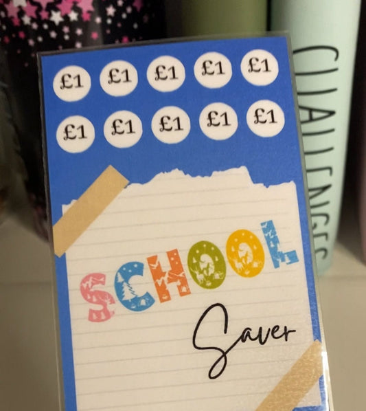 Mum I need a pound school savings tracker, Cash stuffing