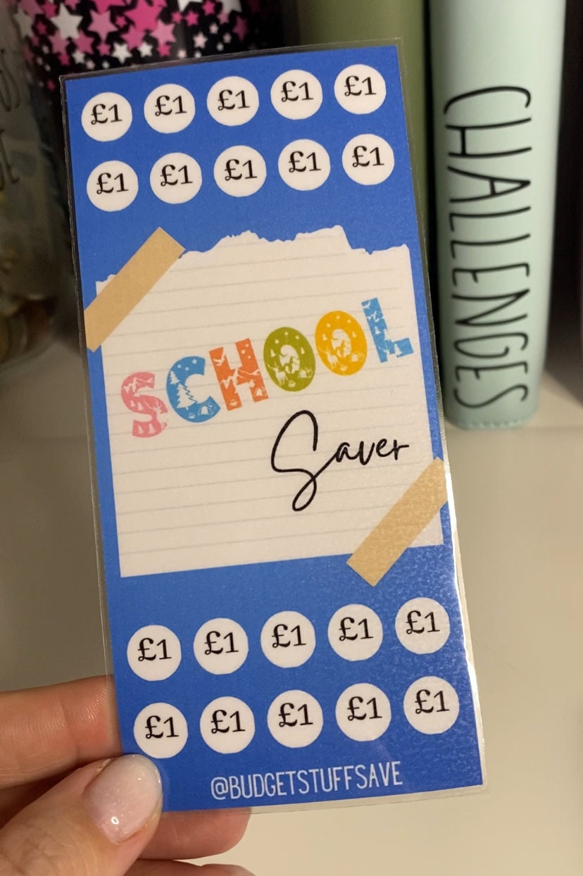 Mum I need a pound school savings tracker, Cash stuffing