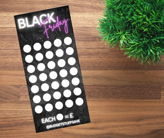 Black Friday Savings Tracker, Cash Stuffing, Budgeting, Save, Savings, Organise, Event, Discount