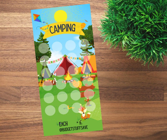 Camping Savings Tracker, Cash Stuffing, Budgeting, Camping, Save, Money, Organise, Plan, Trip