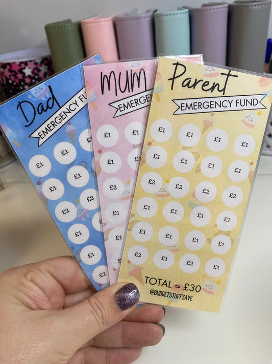 Mum/Dad/Parent Emergency Tracker, cash stuffing