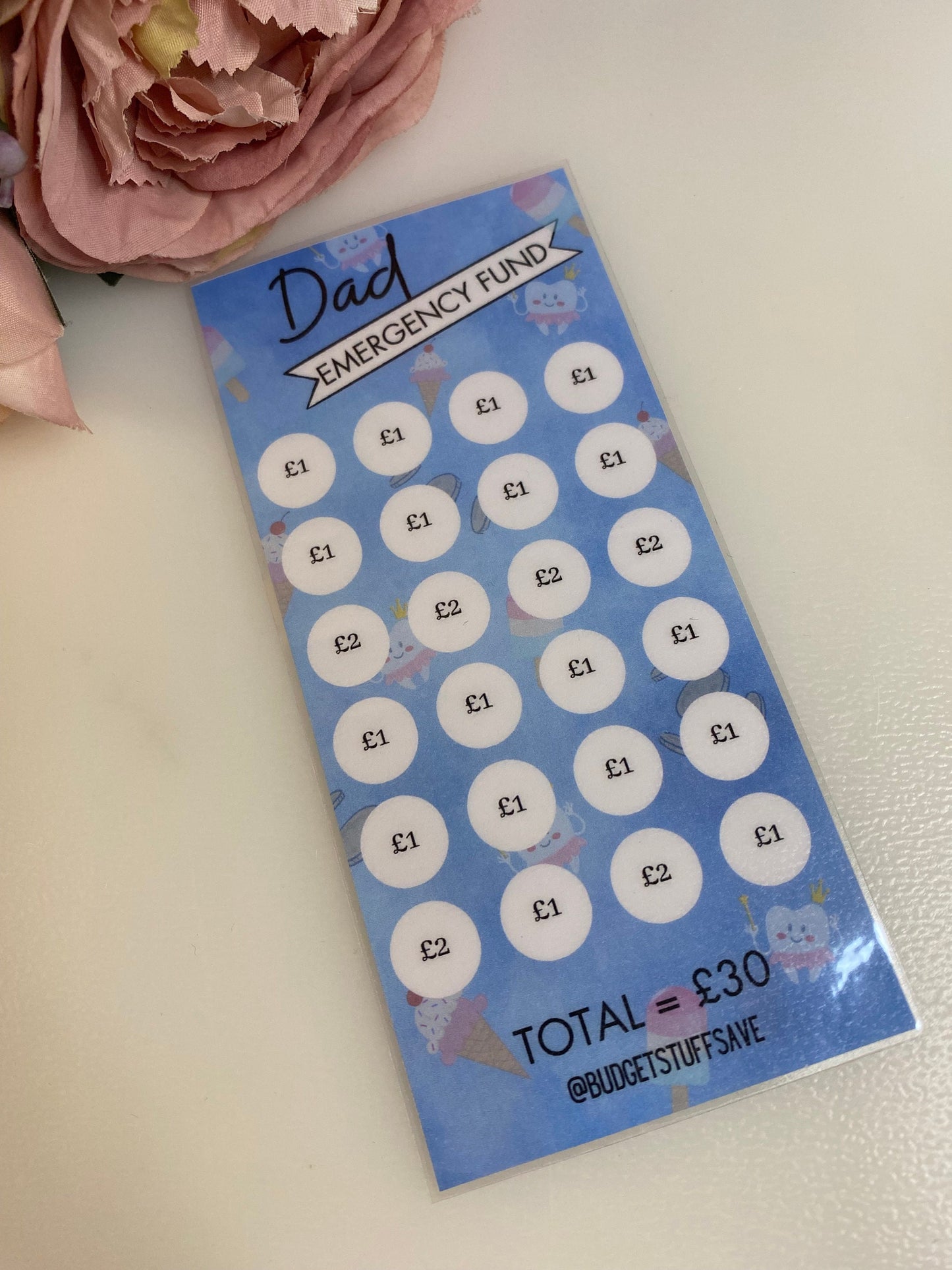 Mum/Dad/Parent Emergency Tracker, cash stuffing