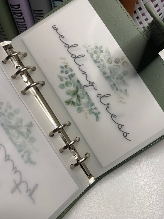 The Ultimate WEDDING BINDER with Vellum wallets for Cash Stuffing, Budgeting, Save for your big day, bride, groom, wedding planner