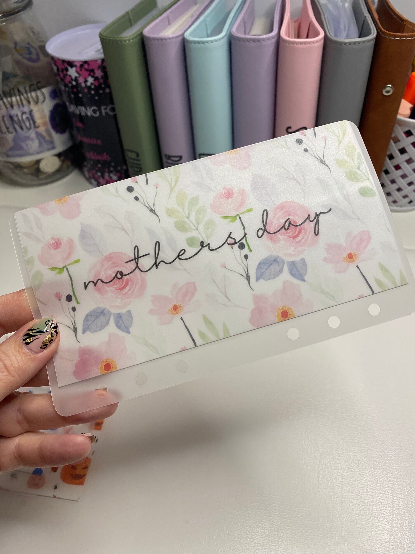 Mothers Day Vellum Wallet, Cash Stuffing