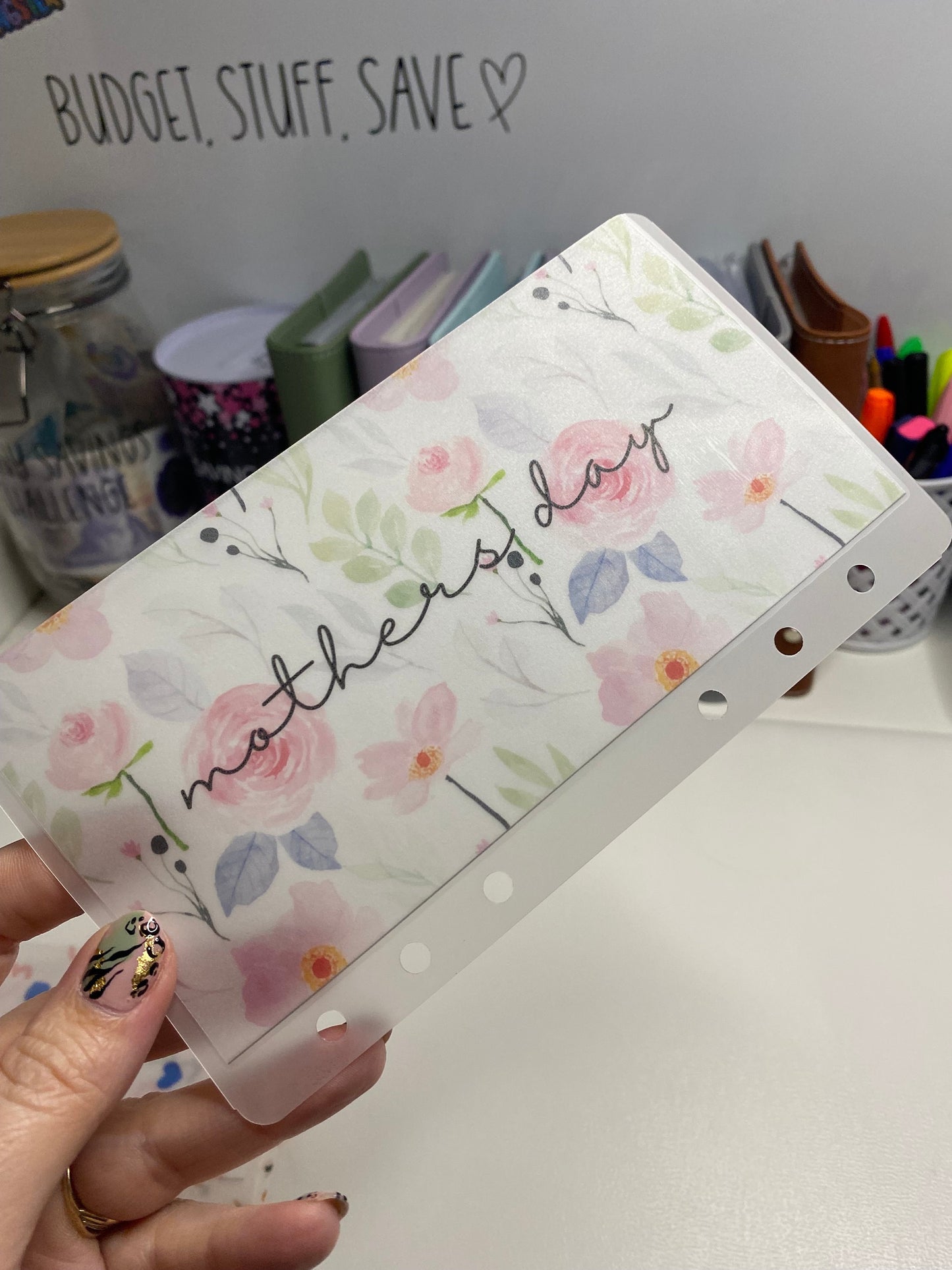 Mothers Day Vellum Wallet, Cash Stuffing