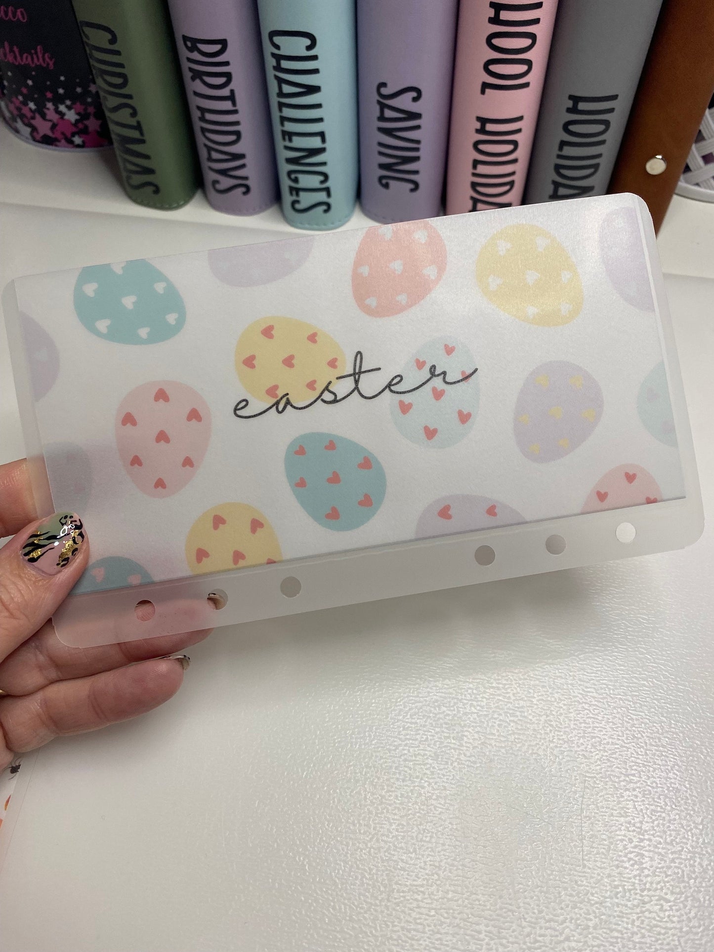 Easter Vellum Wallet, Cash Stuffing