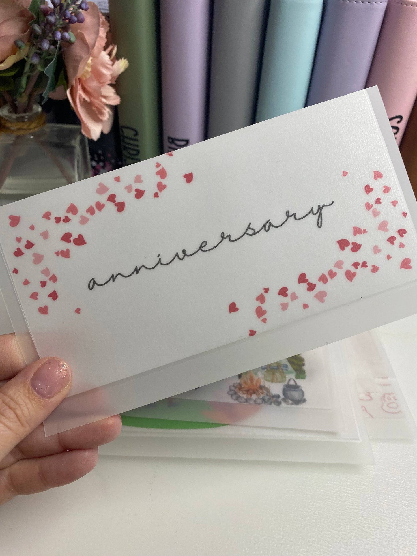 Anniversary Vellum Wallet, Cash Stuffing, Budgeting