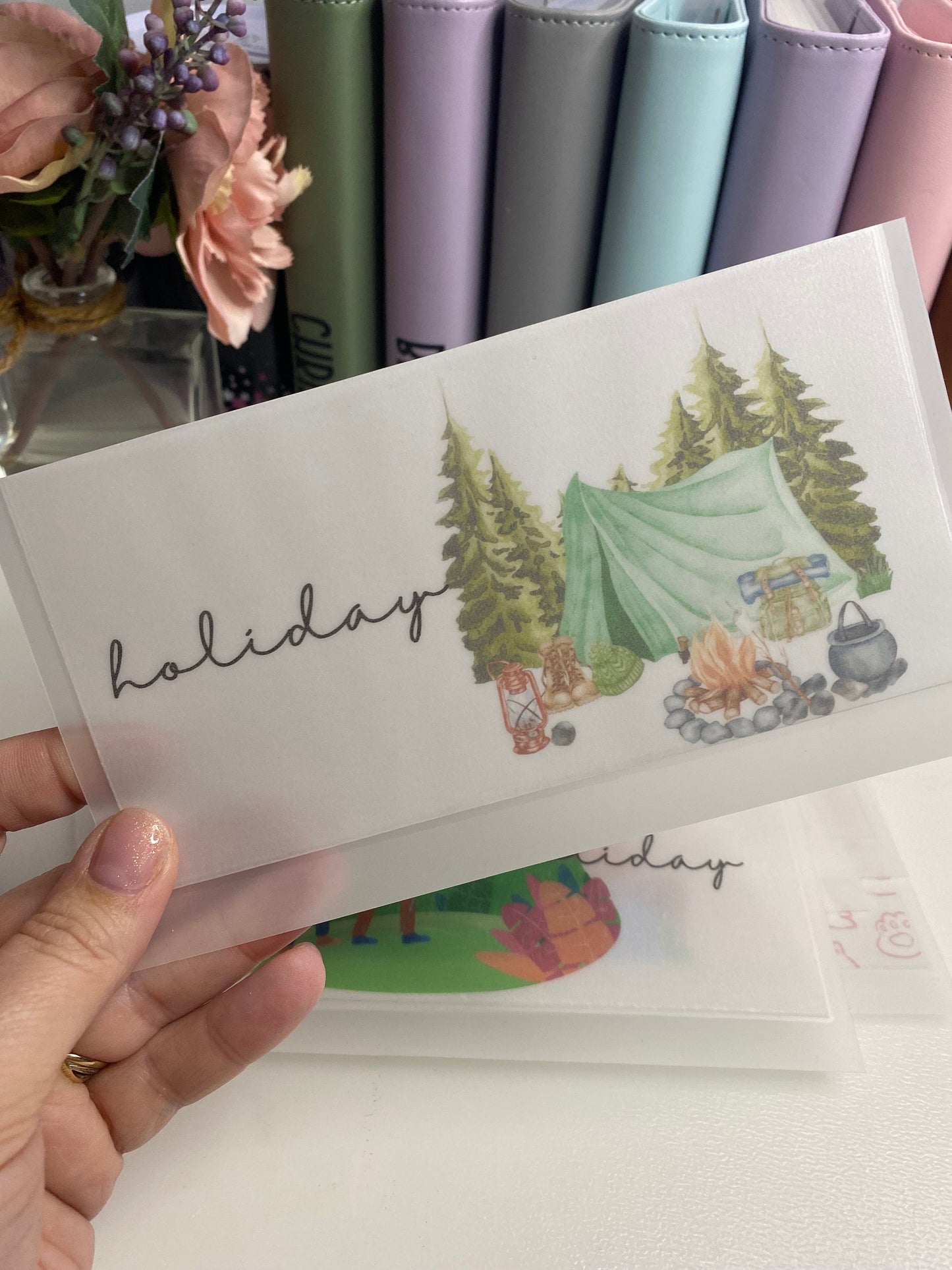 Holiday Vellum Wallet, Cash Stuffing, Budgeting