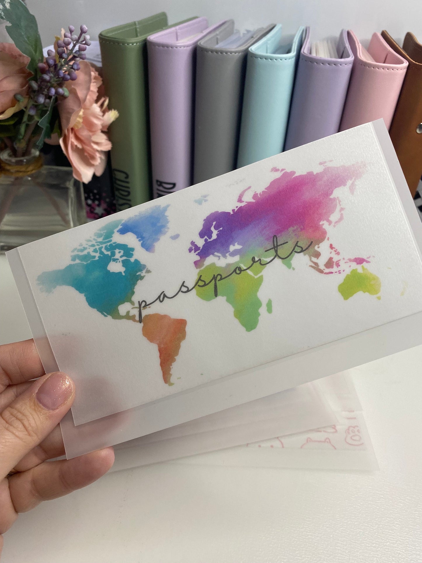 Passports A6 VELLUM Wallet, Cash Stuffing