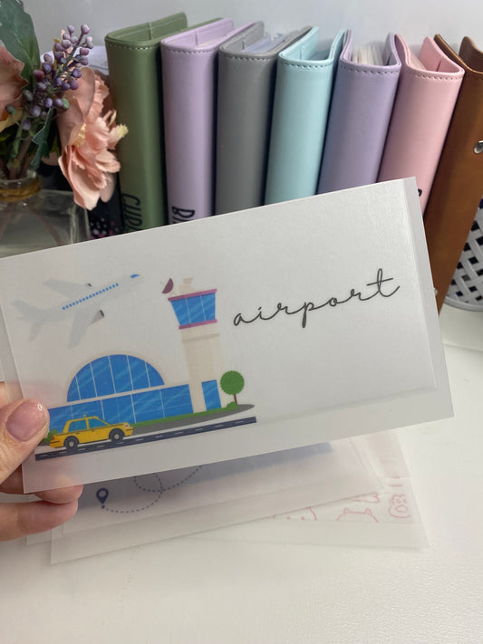 Airport A6 VELLUM Wallet, Cash Stuffing