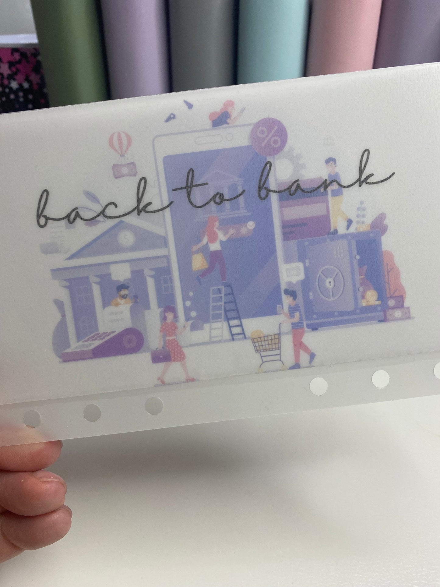 Back to Bank A6 VELLUM Wallet, Cash Stuffing