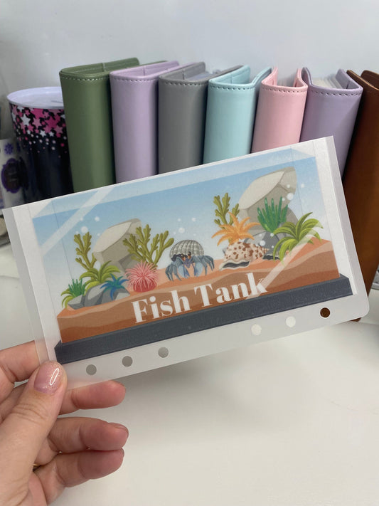 Fish Tank A6 VELLUM Wallet, Cash Stuffing