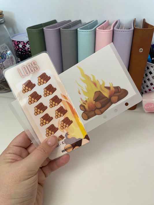 Logs Vellum Wallet, Cash Stuffing