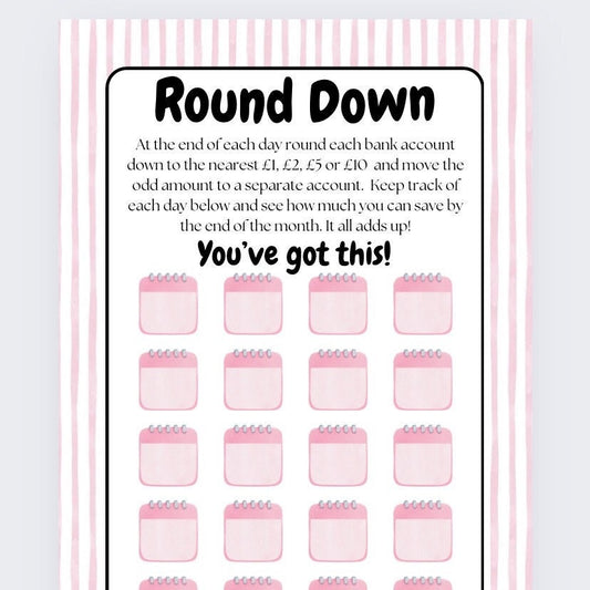Round Down Challenge, Cash Stuffing