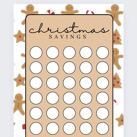 Christmas 'Gingerbread Man' A6 tracker and VELLUM Wallet, Cash Stuffing