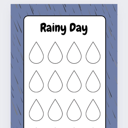 Rainy Day Savings Tracker, cash Stuffing, Budgeting, Rainy, Save, Money, Organise, Activity, Challenge