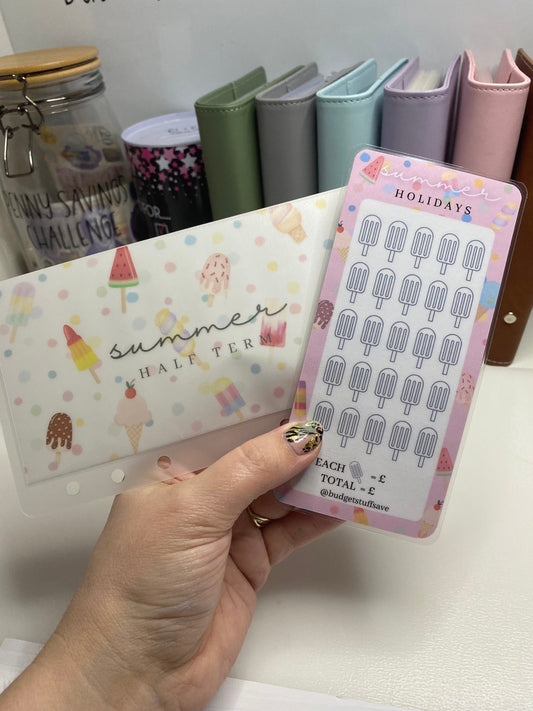 Summer holidays Tracker and wallet, Cash Stuffing, Budget Binder Trackers, Save Money, Cash Envelopes, Budgeting, Money Saver, Cinema