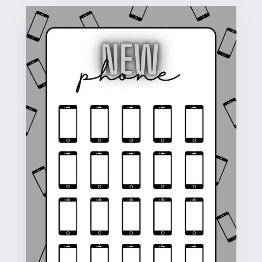 New Phone Savings Tracker, Cash stuffing, Budgeting