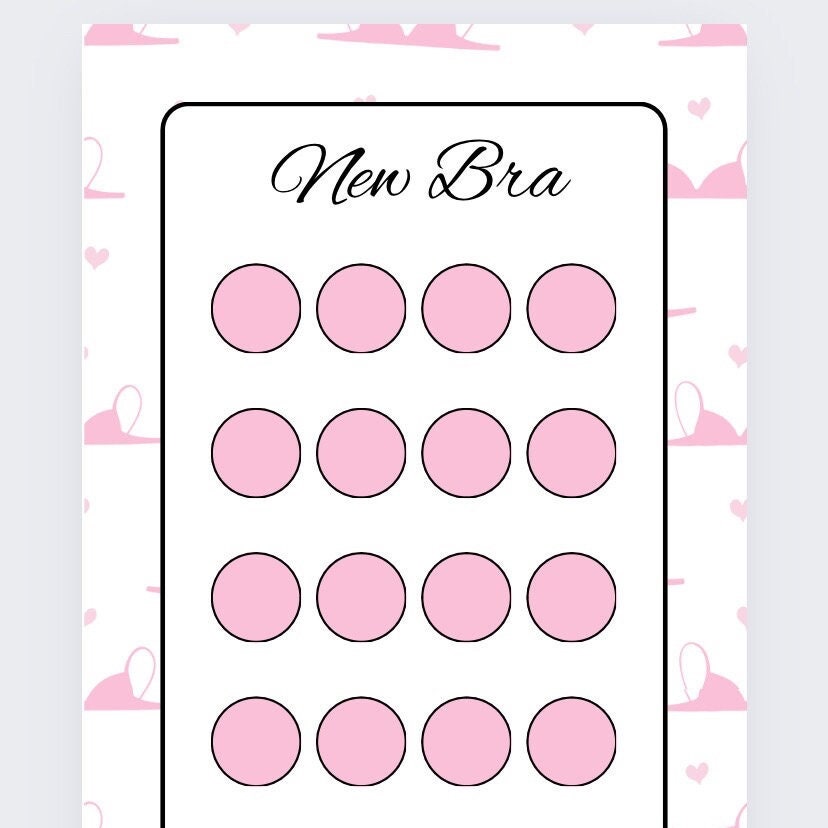 New Bra Savings Tracker, cash Stuffing, Budgeting, A6 binder, Save money,  Envelope method, Budget, Challenge