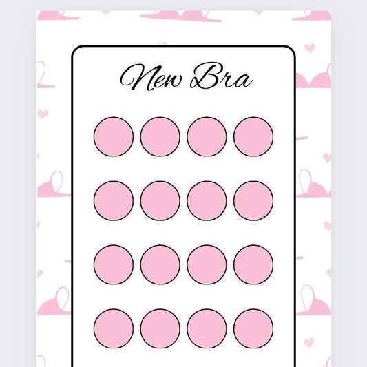 New Bra Savings Tracker, cash Stuffing, Budgeting, A6 binder, Save money,  Envelope method, Budget, Challenge