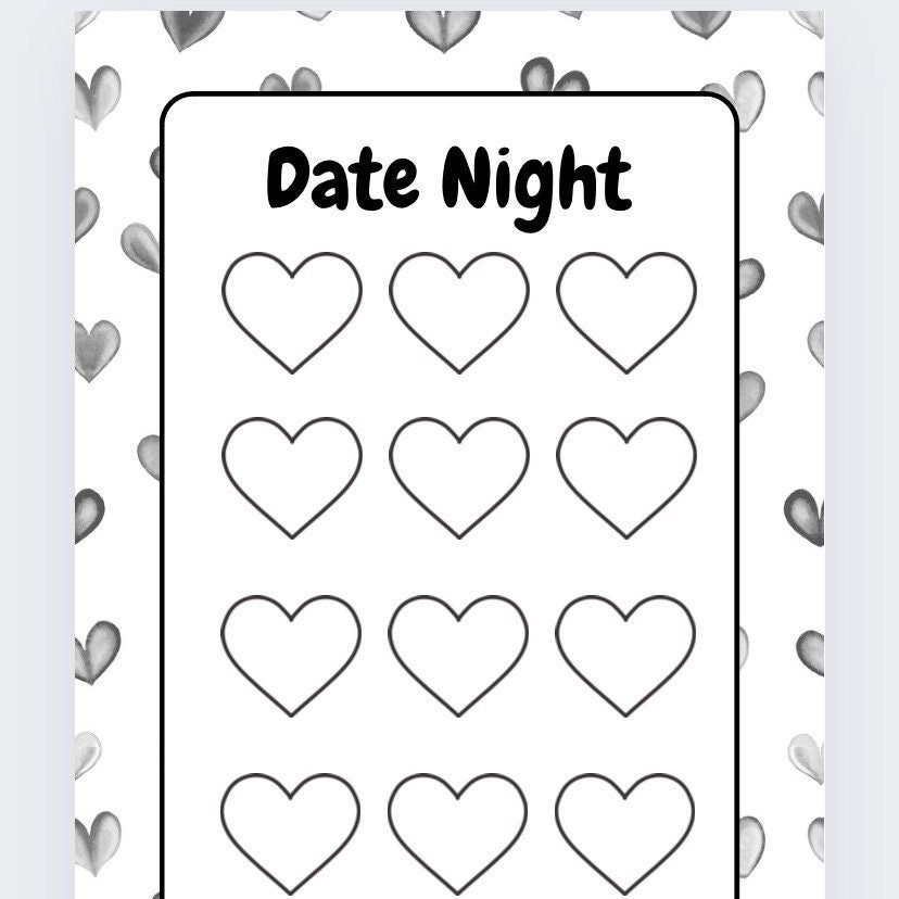 Date Night Savings Tracker, cash Stuffing, Budgeting, A6 binder, Save money,  Envelope method, Budget, Challenge