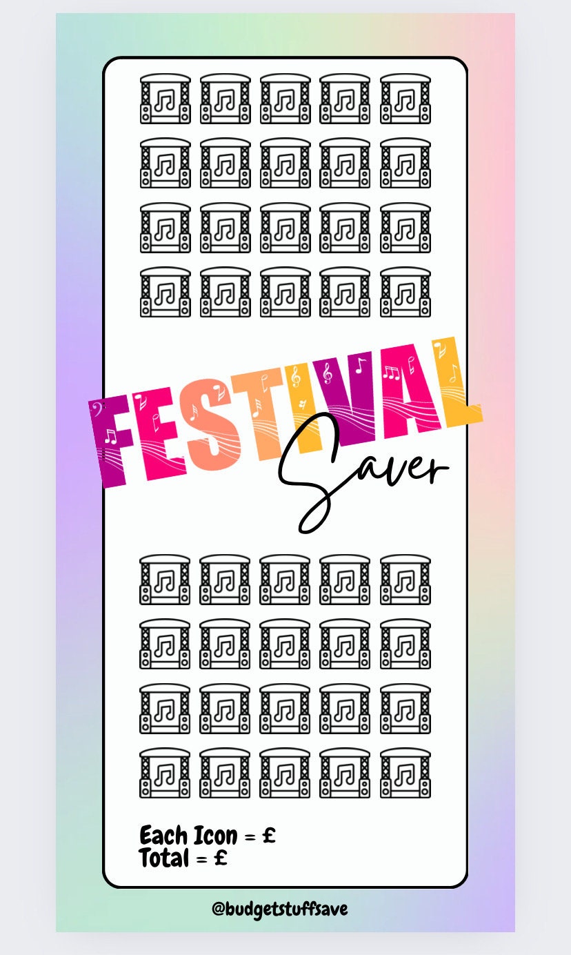 Festival Savings Tracker, Cash Stuffing, Budget Binder Trackers, Save Money, Cash Envelopes, Budgeting, Money Saving Challenges