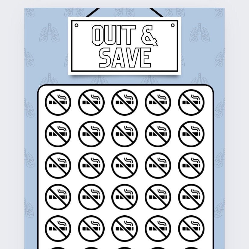 Quit and Save Savings Tracker, cash Stuffing, Budgeting, A6 binder, Save money,  Envelope method, Budget, Challenge