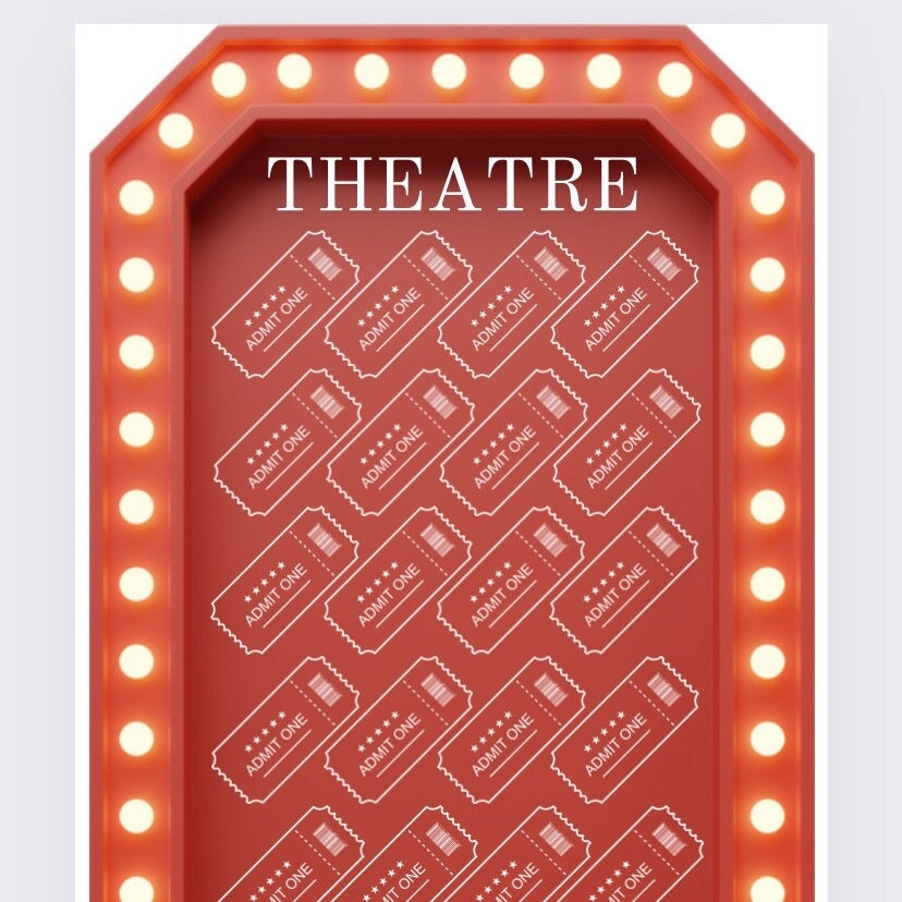 Theatre themed Savings Tracker, cash Stuffing, Budgeting, A6 binder, Save money,  Envelope method, Budget, Challenge