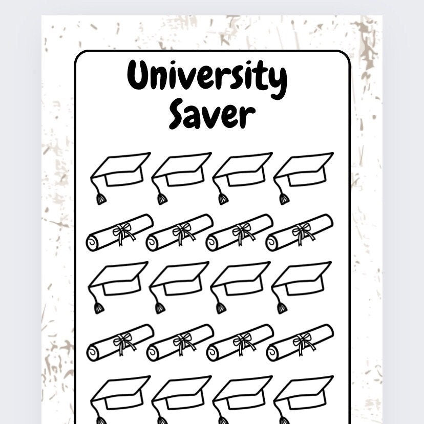 University Savings Tracker, cash Stuffing, Budgeting, A6 binder, Save money,  Envelope method, Budget, Challenge