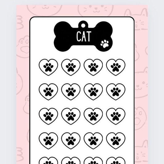 Cat Savings Tracker, Cash Stuffing, Budgeting, Pink/Blue, Cat, Pet, Saver, Tracker, Organise