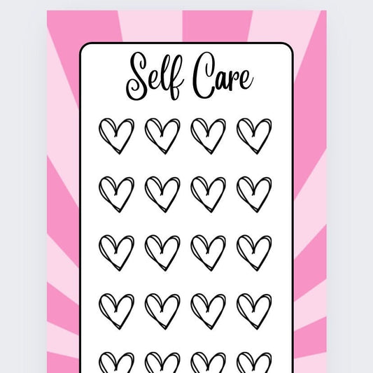 Self Care Tracker and vellum wallet, Cash Stuffing, Budgeting