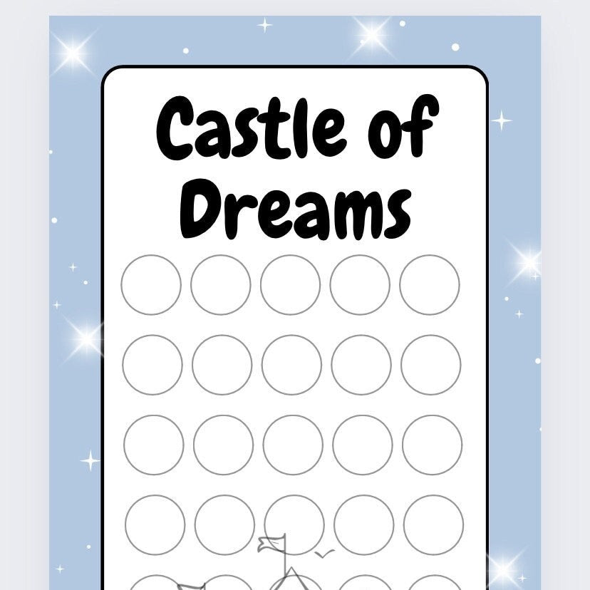 Castle of Dreams Savings Tracker, cash Stuffing, Budgeting, A6 binder, Save money,  Envelope method, Budget, Challenge