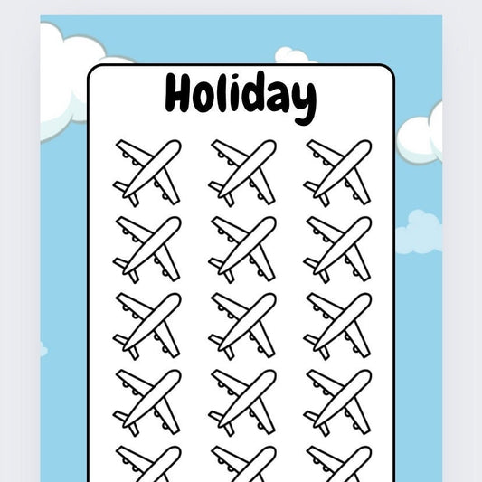 Holiday (Aeroplane) Savings Tracker, cash Stuffing, Budgeting, A6 binder, Save money,  Envelope method, Budget, Challenge