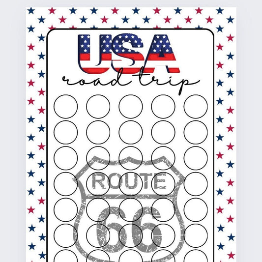 USA Road trip Savings Tracker, cash Stuffing, Budgeting, A6 binder, Save money,  Envelope method, Budget, Challenge