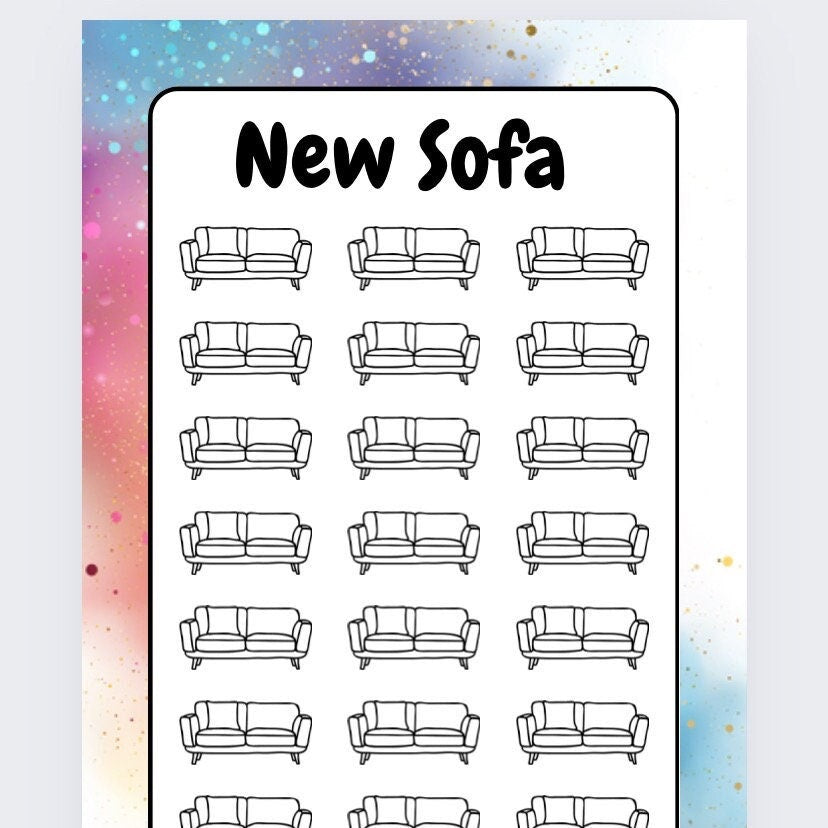 New Sofa Savings Tracker, cash Stuffing, Budgeting, A6 binder, Save money,  Envelope method, Budget, Challenge