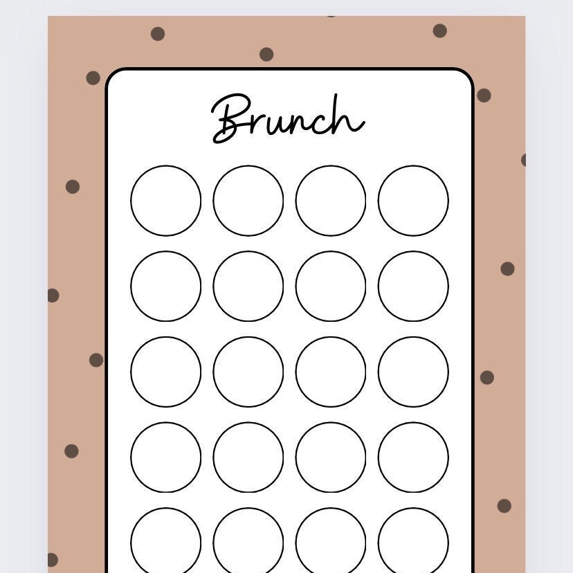 Brunch Savings Tracker, cash Stuffing, Budgeting, A6 binder, Save money,  Envelope method, Budget, Challenge