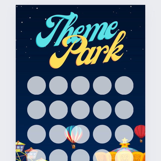 Theme Park themed Savings Tracker, cash Stuffing, Budgeting, A6 binder, Save money,  Envelope method, Budget, Challenge
