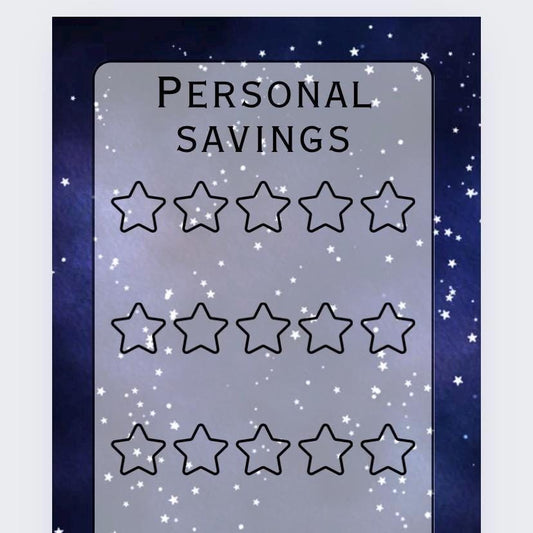 Personal Savings Tracker, cash Stuffing, Budgeting, A6 binder, Save money,  Envelope method, Budget, Challenge
