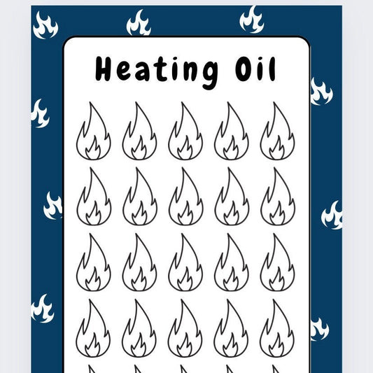 Heating Oil Savings Tracker, cash Stuffing, Budgeting, A6 binder, Save money,  Envelope method, Budget, Challenge