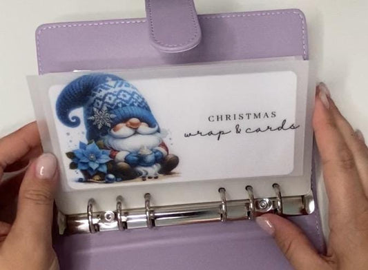 A6 Blue Gonk Vellum Wallets for Cash Stuffing, Budgeting, Wallets, Save, Cash, Organise